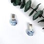 Jewelry - Silver and blue acetate earrings - NAO JEWELS