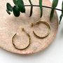Jewelry - Gold earrings with fine gold. Hoop Earrings - NAO JEWELS