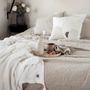 Decorative objects - BEDA linen waffle throw 90 x 170 cm - XERALIVING