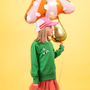 Children's party decorations - Foil balloon Mushroom, 66x75cm, mix - PARTYDECO