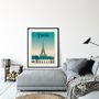 Affiches - AFFICHE VOYAGE VINTAGE PARIS FRANCE | POSTER ILLUSTRATION VILLE PARIS FRANCE - TOUR EIFFEL - OLAHOOP TRAVEL POSTERS