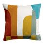 Fabric cushions - Printed and embroidered JANIS cushions - MAISON VIVARAISE – SDE VIVARAISE WINKLER