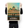 Poster - POSTER TRAVEL VINTAGE QUEBEC CANADA | POSTER ILLUSTRATION CITY QUEBEC CANADA - CHATEAU FRONTENAC - OLAHOOP TRAVEL POSTERS