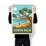Poster - COSTA RICA VINTAGE TRAVEL POSTER | COSTA RICA  ILLUSTRATION PRINT - OLAHOOP TRAVEL POSTERS