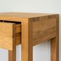Night tables - TOMMY 1 Drawer Bedside Table, solid wood - WOODEK
