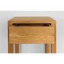 Night tables - TOMMY 1 Drawer Bedside Table, solid wood - WOODEK