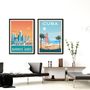 Poster - COSTA RICA VINTAGE TRAVEL POSTER | COSTA RICA  ILLUSTRATION PRINT - OLAHOOP TRAVEL POSTERS