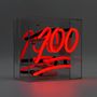 Lampes de table - Mini-boîte à néon en verre « 100 » - LOCOMOCEAN