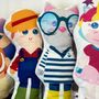 Soft toy - Plush comforter characters, childcare, baby. Customizable - J'VAIS L'DIRE À MA MÈRE !