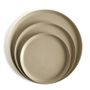 Everyday plates - Handmade Porcelain Single Tone Round Plate Set  - FIOVE ARTISANAL