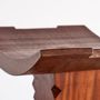 Stools for hospitalities & contracts - Aile African style wooden stool - VAN DEN HEEDE-FURNITURE-ART-DESIGN