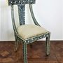 Objets de décoration - Chaise en bois laqué et os de chameau. - JD PRODUCTION - JD CO MARINE