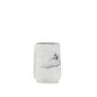 Installation accessories - Sandstone and ash wood. White marble effect Toothbrush holder Ø7.5x10.5 cm BA71153 - ANDREA HOUSE