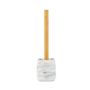 Installation accessories - Sandstone and ash wood. White marble effect Toilet brush holder Ø10x36 cm BA71155 - ANDREA HOUSE