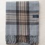 Throw blankets - Recycled Wool Blanket in Mackellar Tartan - THE TARTAN BLANKET CO.