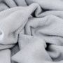 Plaids - Couverture en laine recyclée en chevrons argentés - THE TARTAN BLANKET CO.