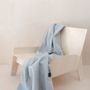 Throw blankets - Recycled Wool Blanket in Silver Herringbone - THE TARTAN BLANKET CO.