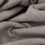 Plaids - Couverture en laine recyclée en chevrons naturels - THE TARTAN BLANKET CO.