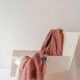 Throw blankets - Recycled Wool Blanket in Rust Herringbone - THE TARTAN BLANKET CO.