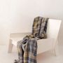 Throw blankets - Recycled Wool Blanket in Buchanan Natural Tartan - THE TARTAN BLANKET CO.