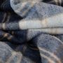 Plaids - Couverture en laine recyclée en tartan argenté Bannockbane - THE TARTAN BLANKET CO.