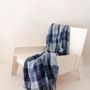 Throw blankets - Recycled Wool Blanket in Bannockbane Silver Tartan - THE TARTAN BLANKET CO.