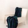Plaids - Couverture en laine recyclée en tartan noir - THE TARTAN BLANKET CO.