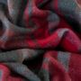 Throw blankets - Recycled Wool Blanket in Dark Maple Tartan - THE TARTAN BLANKET CO.
