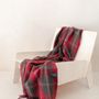 Throw blankets - Recycled Wool Blanket in Dark Maple Tartan - THE TARTAN BLANKET CO.