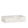 Soap dishes - White marble Soap dish 13x9x3 cm BA71161 - ANDREA HOUSE