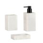 Installation accessories - White marble Toothbrush holder 7x7x10.5 cm BA71163 - ANDREA HOUSE