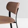 Lounge chairs - SPRINGBACK Lounge Chair Walnut Black Steel - CRUSO