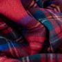 Throw blankets - Recycled Wool Blanket in Stewart Royal Tartan - THE TARTAN BLANKET CO.