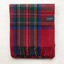 Throw blankets - Recycled Wool Blanket in Stewart Royal Tartan - THE TARTAN BLANKET CO.