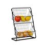 Food storage - Mini Storage Shelf Metal Black 28x15x38.5 cm CC71125  - ANDREA HOUSE