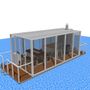 Equipements espace extérieur - Bateau d'été/sauna ou mini-péniche - A LA CARTE DESIGN