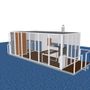 Equipements espace extérieur - Bateau d'été/sauna ou mini-péniche - A LA CARTE DESIGN