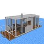 Equipements espace extérieur - Bateau d'été/sauna ou mini-péniche - A LA CARTE DESIGN