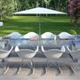 Tables Salle à Manger - Table de barbecue design « à la carte » In & Outdoor avec verre, 8 inserts/30 variantes - A LA CARTE DESIGN