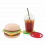 Tea and coffee accessories - Hamburger coaster - CARPENTER HANDMADE