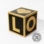 Objets design - ICONICUBE ARTCOLLECTION MEMO LOVE GOLD EFFECT - ICONICUBE LE PETIT PRINCE