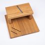 Wine accessories - Wooden board insert "Cheese board with design knife and cheese slicer" for "a la carte" design barbecue table - A LA CARTE DESIGN