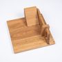 Trays - Wooden tray insert "Wooden tray for meat slicer or cheese slicer" for "a la carte" design barbecue table - A LA CARTE DESIGN