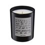 Design objects - Black Scented Candle -250 gr - retro typography design and gift packaging - FLAME MOSCOW