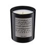 Design objects - Black Scented Candle -250 gr - retro typography design and gift packaging - FLAME MOSCOW