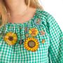 Bijoux - Broche en perles brodée à la main Sunflower 02 - HELLEN VAN BERKEL HEARTMADE PRINTS