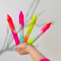 Decorative objects - Dip Dye Neon Candles - PINK STORIES