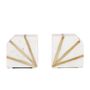 Decorative objects - Set of 2 Sally bookends in marble and brass 10x5x10.5 cm AX71045 - ANDREA HOUSE