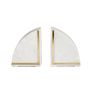 Decorative objects - Set of 2 Vinci marble and brass bookends 10x5x13 cm  AX71046 - ANDREA HOUSE