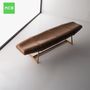 Decorative objects - CANOE bench - metal+leather - DOIMO BRASIL